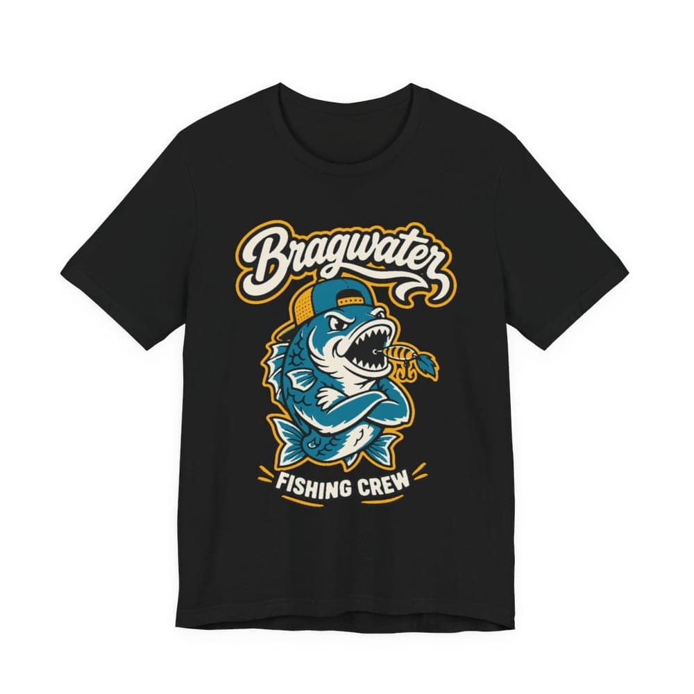 Bragwater Fishing Crew Bass Tee mockup