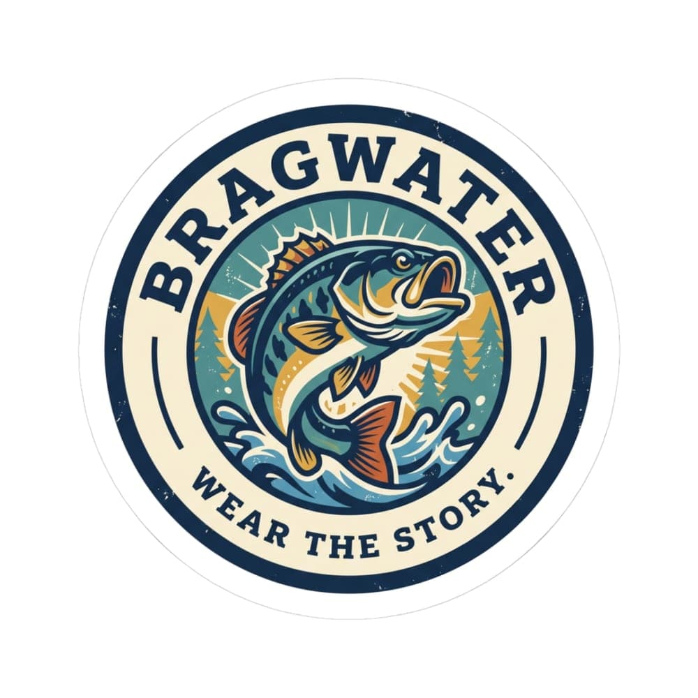 Bragwater Wear the Story Sticker mockup
