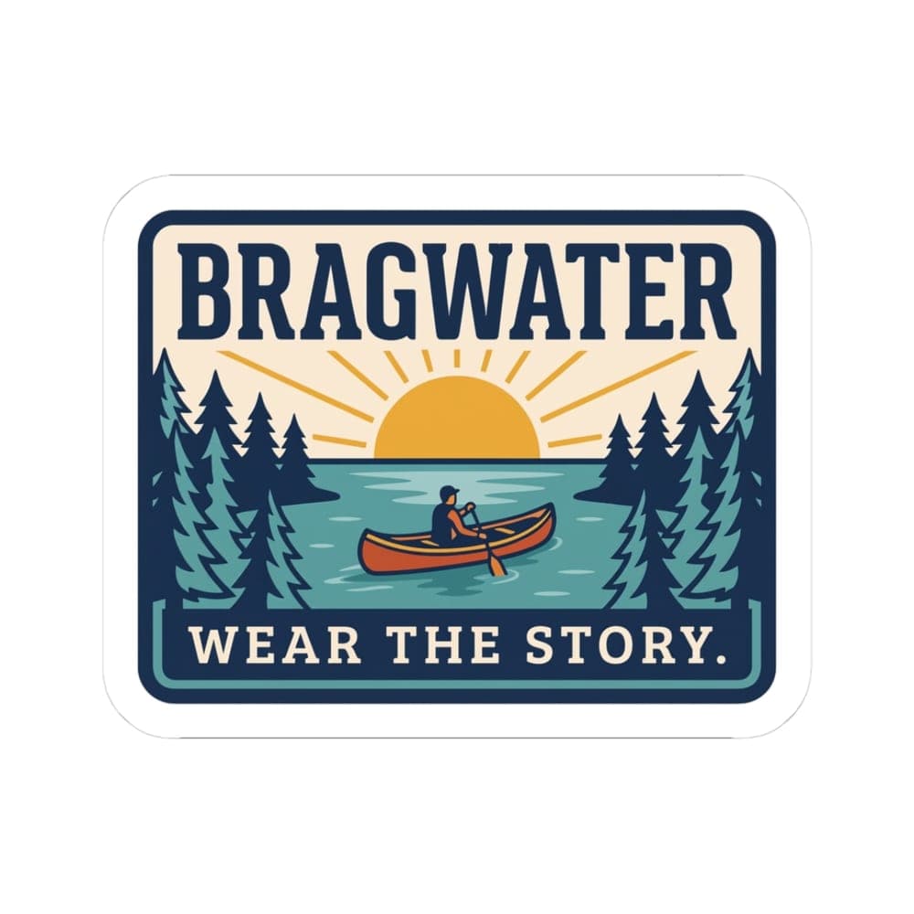 Bragwater Wear the Story Vintage Patch Sticker in White