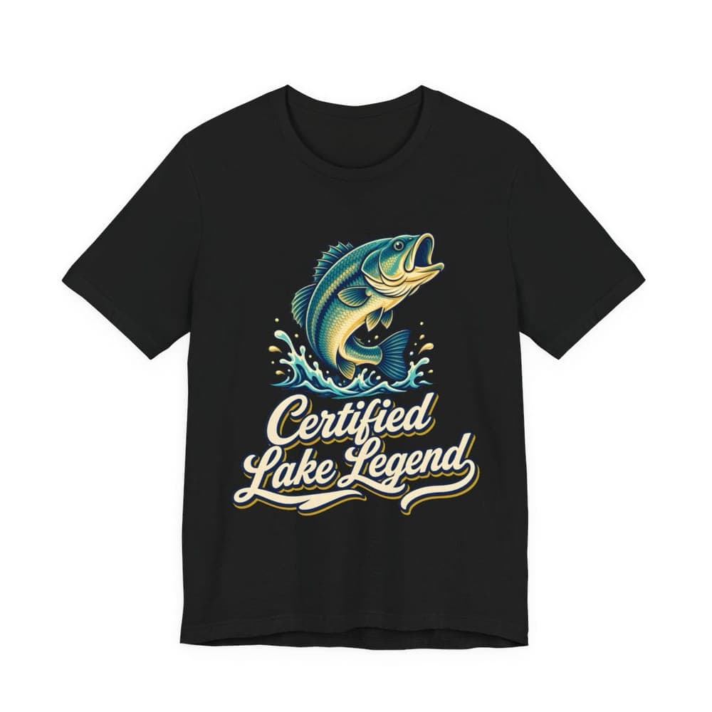 Certified Lake Legend Bass Tee mockup