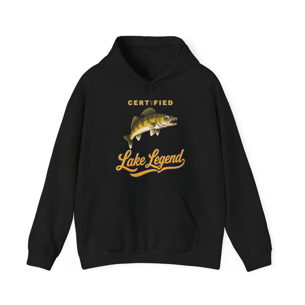Certified Lake Legend Walleye Hoodie mockup