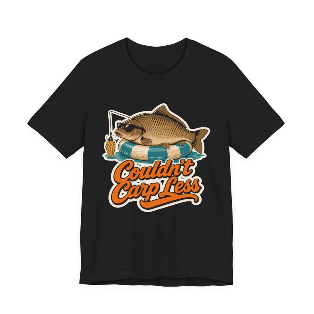 Couldn't Carp Less Common Carp Tee mockup