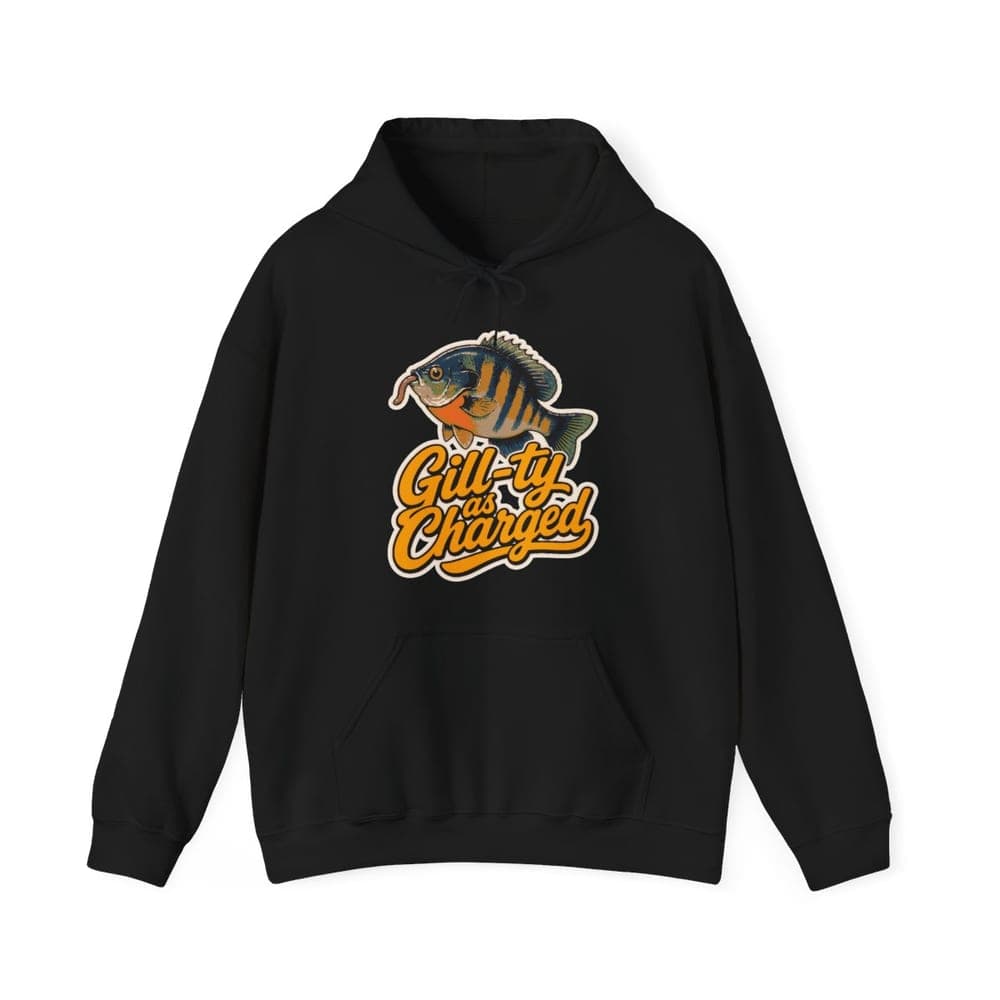 Gill-ty as Charged Bluegill Hoodie mockup