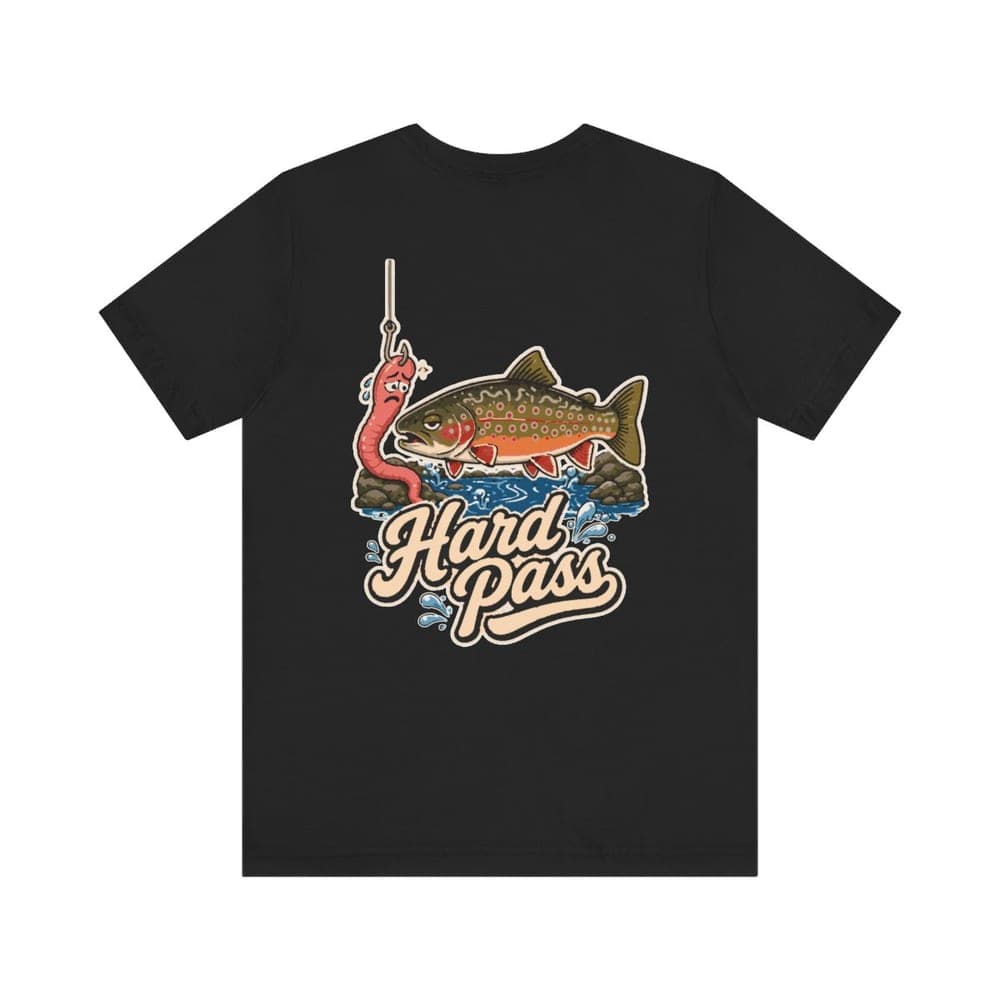 Hard Pass Brook Trout Tee, back view mockup