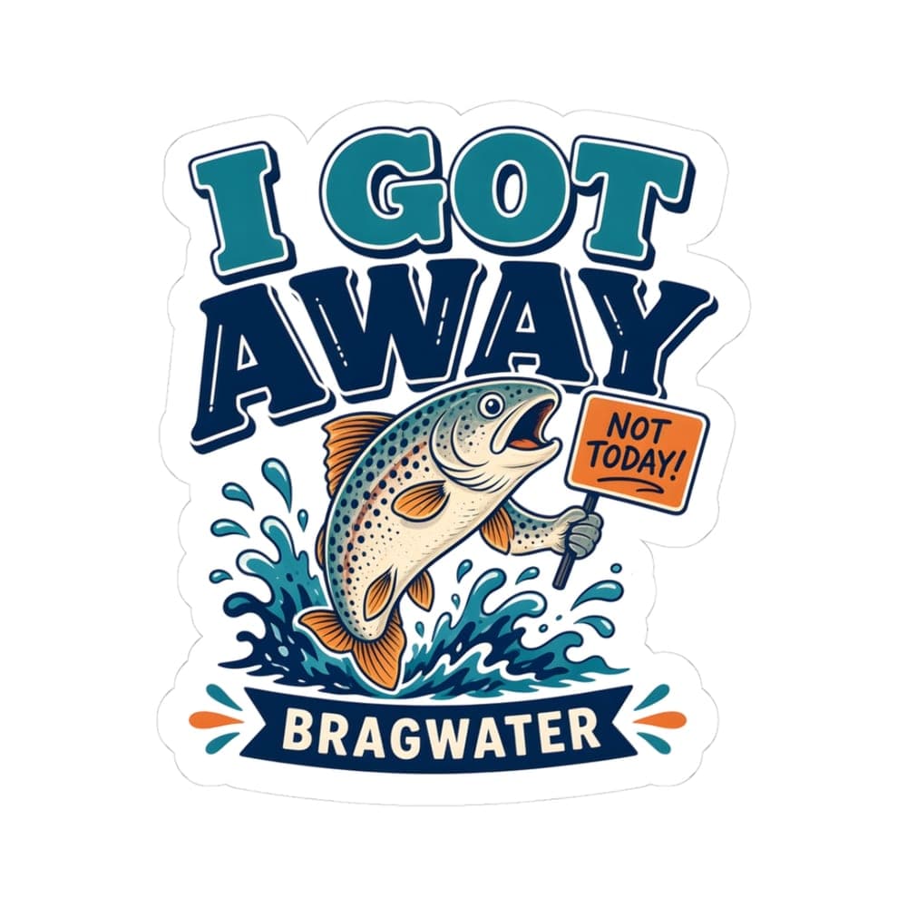 I Got Away Sticker mockup