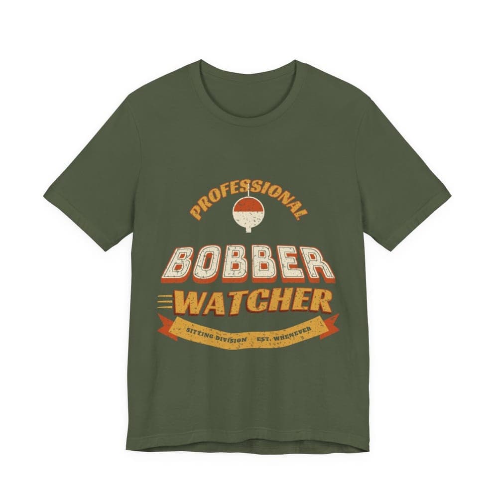 Professional Bobber Watcher Funny Fishing T-Shirt mockup