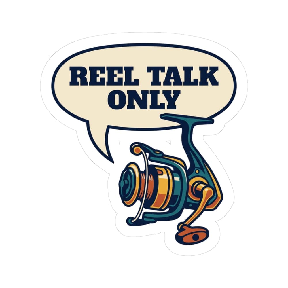 Reel Talk Only Sticker mockup