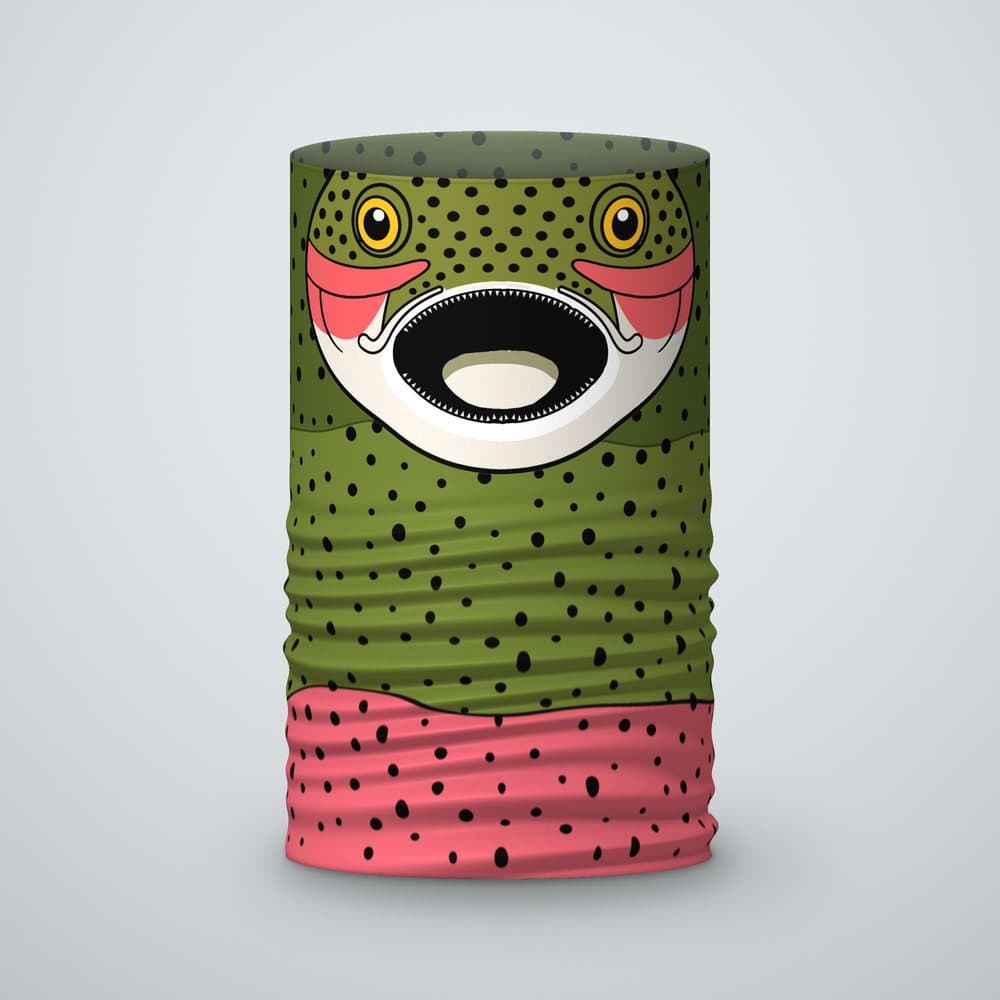Rainbow Trout Face Gaiter mockup